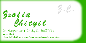 zsofia chityil business card
